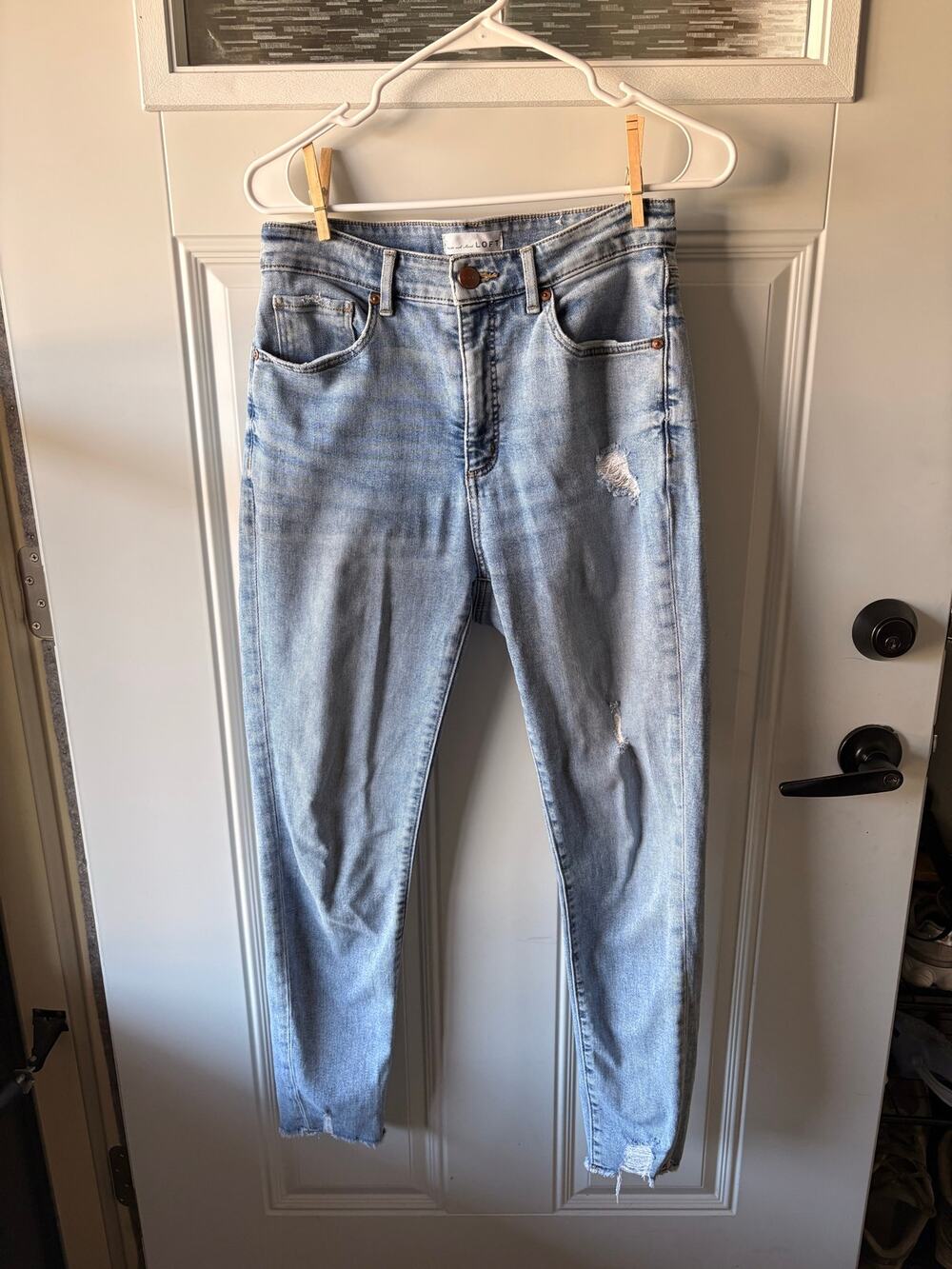 Loft Curvy High Waist Skinny Ankle Jeans